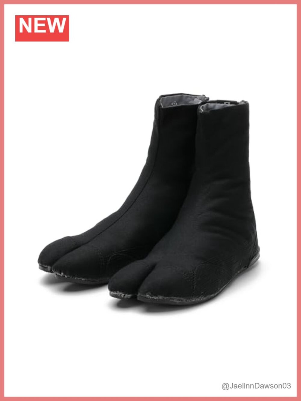 Tabi Split-Toe Shoes Japanese Walking Shoes Cotton Pull-On Bootie